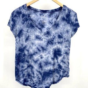 American Eagle Women's Favorite T T-shirt Blue Tie Dye Lightweight Size M Top
